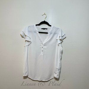Zac & Rachel Ruffle Sleeve Top